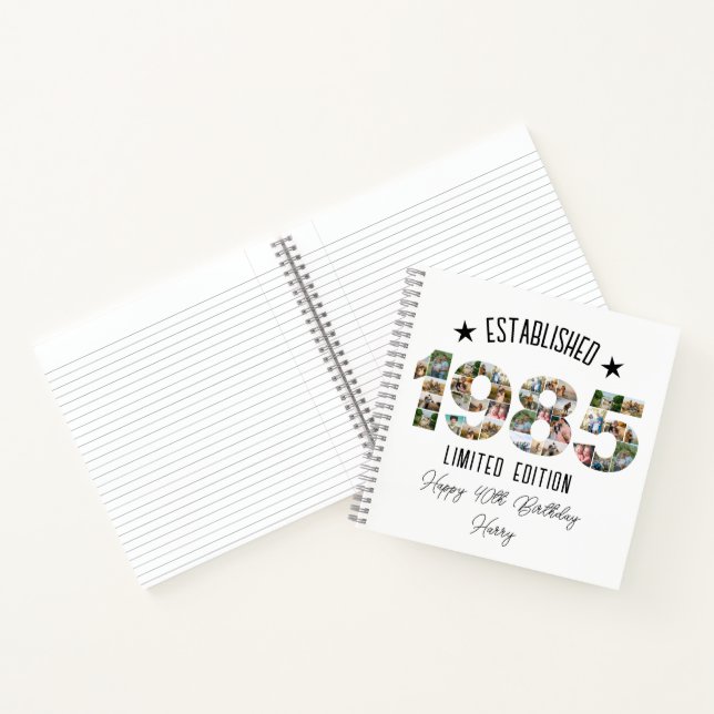 Carnet 40e anniversaire Photo Collage créé 1985 (Intérieur)