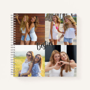 Carnet 4 meilleures amies personnalisées