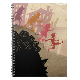 Carnet 4 petits monstres - marchant par la ville