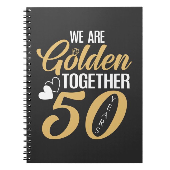 Carnet 50e anniversaire du Mariage Couple d'or 50 ans (Devant)