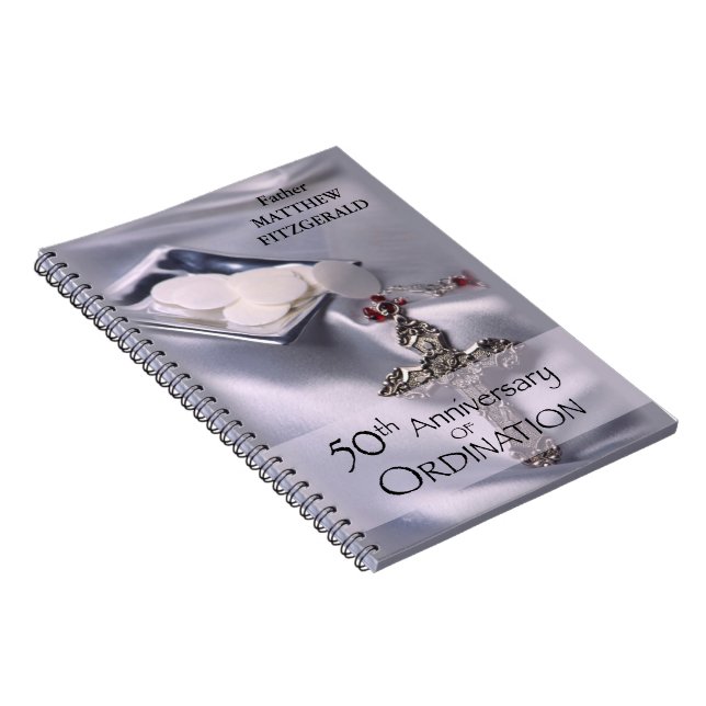 Carnet 50e personnalisation Nom de l'ordre Anniversaire C (Côté Droit)