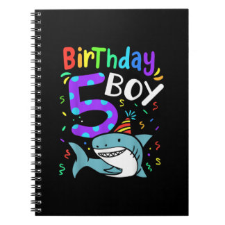 Carnet 5e anniversaire Cinq ans, Cadeaux de requin