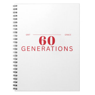 Carnet 60 Générations de détermination et de grâce