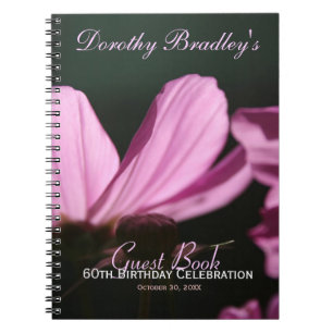 Carnet 60th Birthday Celebration Customizable Guest Book