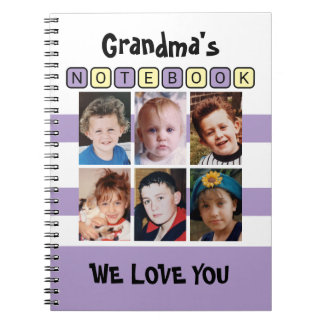 Carnet 6 photo love you purple grandma's