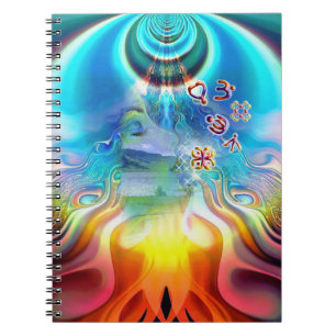 Carnet 6 Symboles du Chakra de Base de la Langue de Lumiè