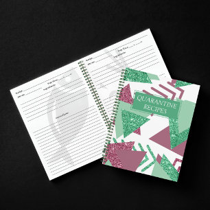 Carnet 80s Abstraits frais   Recette Formes rose et verte