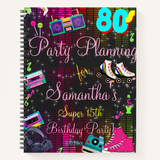 Carnet 80's Retro, Back to the 80's, Any Age,  (Devant)