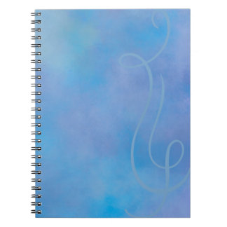 Carnet à accent en spirale bleu et violet