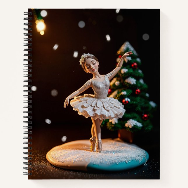 Carnet a ballerina dream clay modeling at christmas with  (Devant)
