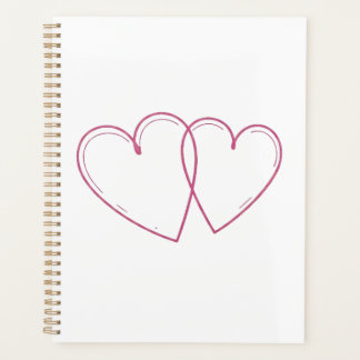 Carnet à coeurs entrelacés Planner