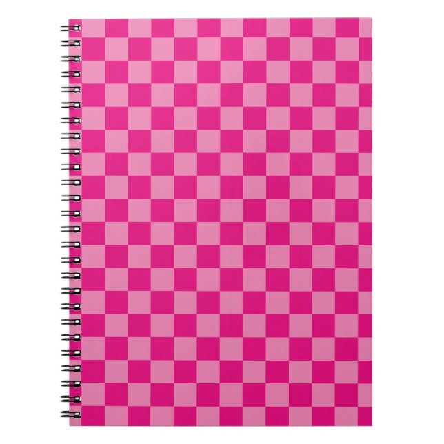 Carnet À damiers rose (Devant)