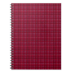Carnet À damiers rouge Tartan