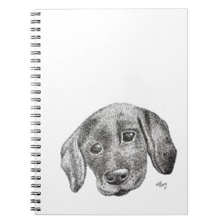 Carnet à dessins mignon de chiot de Labrador