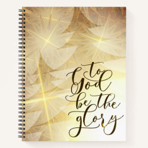 Carnet à Dieu être la gloire Noël Personnalisé