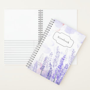 Carnet à fleurs de lavande - Art numérique floral