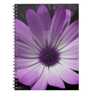Carnet à fleurs pourpre