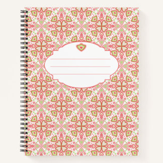 Carnet à motif de cœur – Personnalisez les pages i
