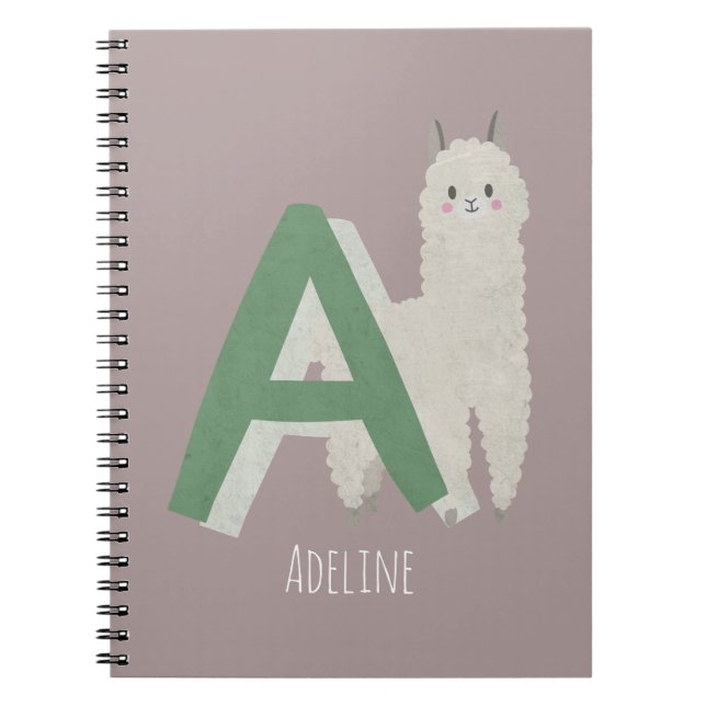 Carnet A pour Alpaca (Devant)