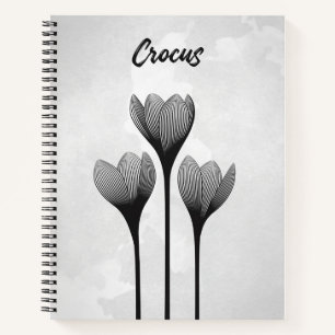 Carnet à spirale anpassbar // Crocus Notizbuch