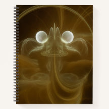 Carnet à spirale d'énergie lumineuse abstrait