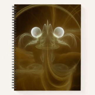 Carnet à spirale d'énergie lumineuse abstrait