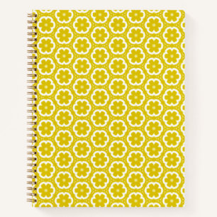 Carnet à spirale jaune or