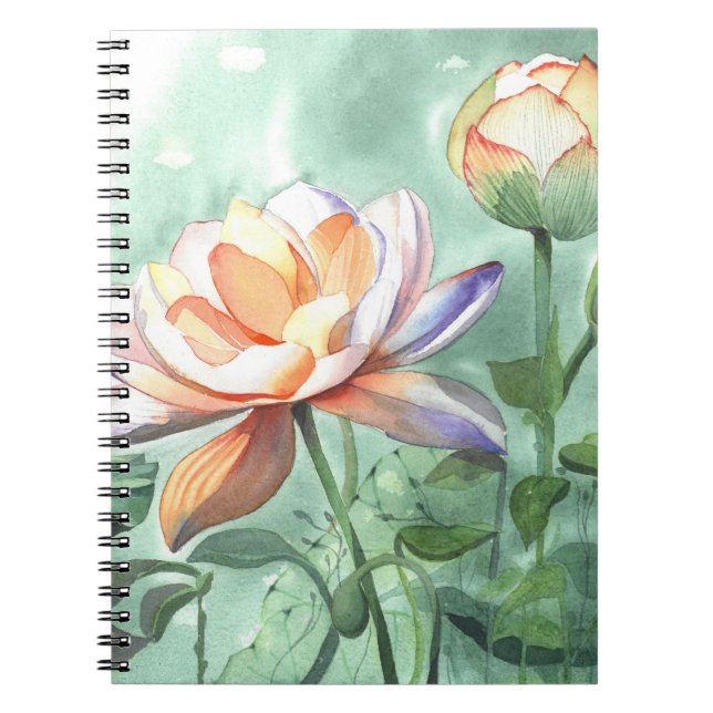Carnet à spirale Lotus (Devant)