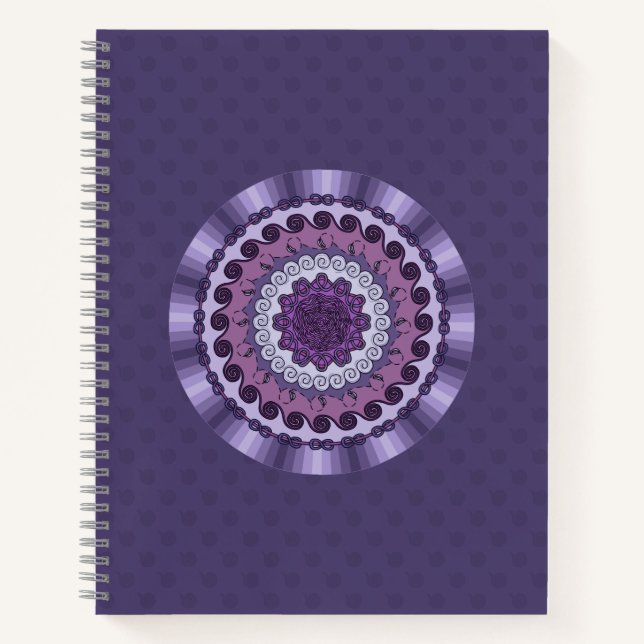Carnet à spirale Mandala du Vent (Devant)