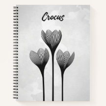 Carnet à spirale personnalisable // Crocus