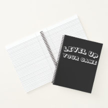 Carnet à spirale "RELEVEL UP Your GAME"