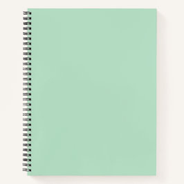 Carnet à spirale verte à la menthe pour notes styl