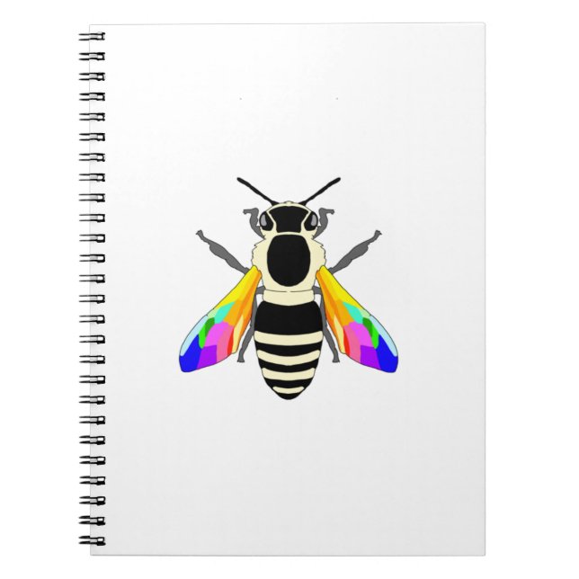 Carnet Abeille arc-en-ciel (Devant)