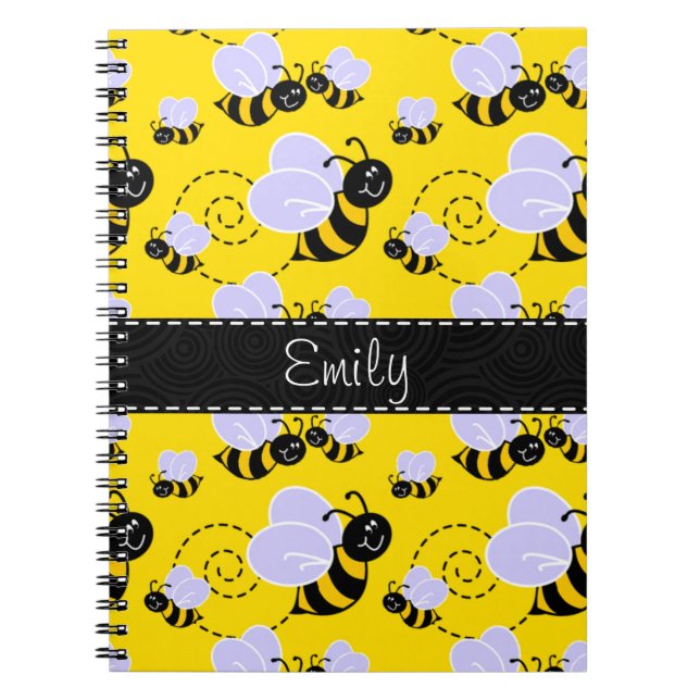 Carnet Abeille jaune et noire (Devant)