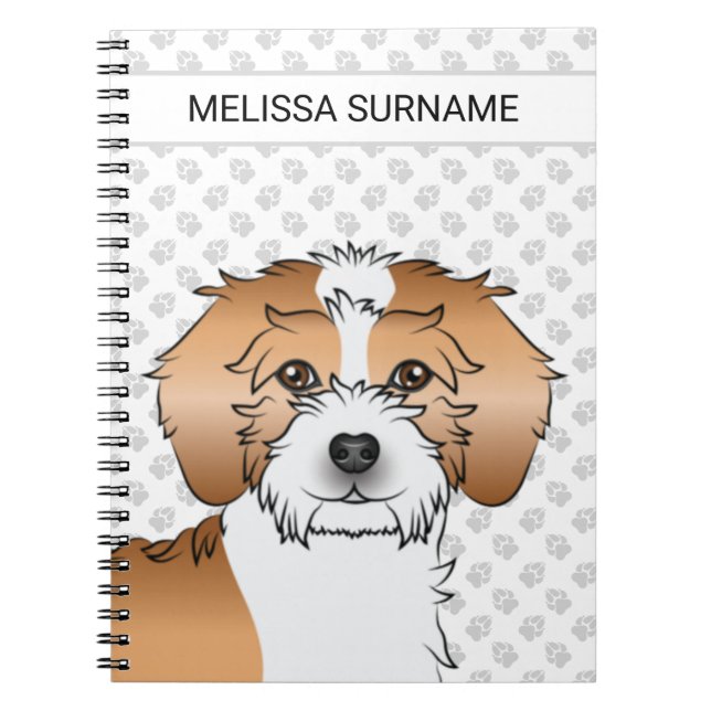 Carnet Abpricot Parti-color Mini Goldendoodle (Devant)