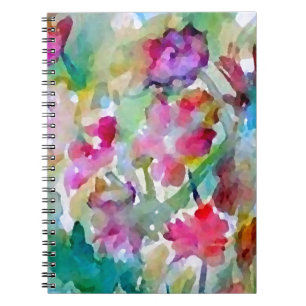 Carnet Abrégé sur aquarelle de jardin d'agrément de