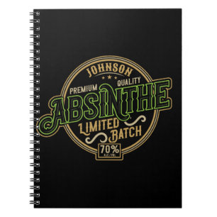 Carnet Absinthe Herbal Spirit Liquor Étiquette