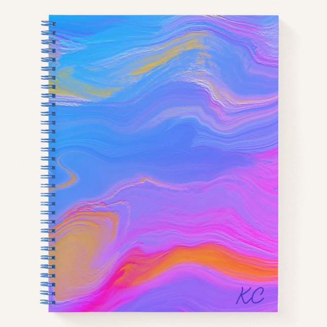 Carnet Abstract Acrylic Flow (Devant)