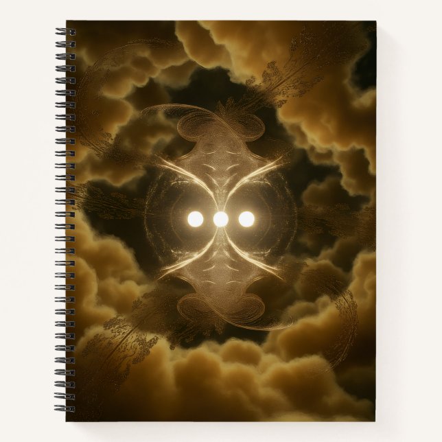 Carnet Abstract Golden Energy Spiral Notebook (Devant)