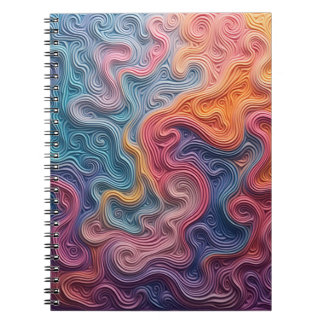 Carnet Abstract swirl notebook