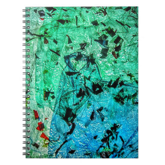 carnet Abstrait, abstrait vert, Plastique à repass