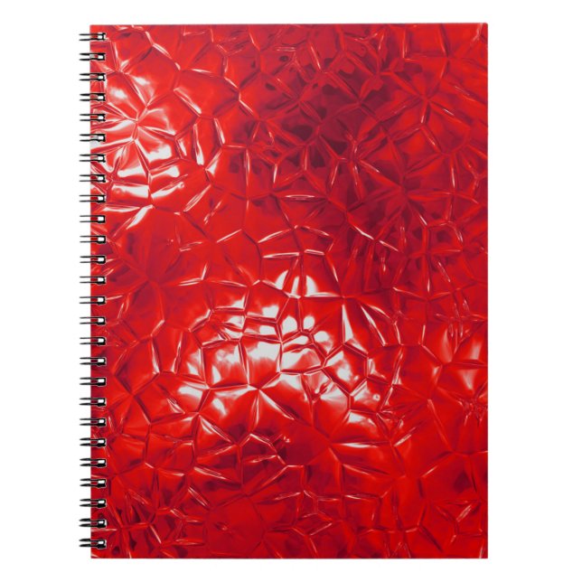 Carnet Abstrait actuel d'huile rouge (Devant)