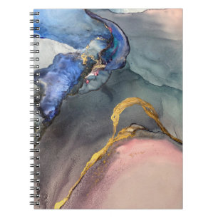Carnet Abstrait arrière - plan rose-bleu avec belle trace