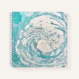 Carnet Abstrait Blue Wave Art moderne