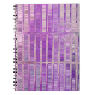 Carnet Abstrait brillant en mosaïque violet arrière - pla