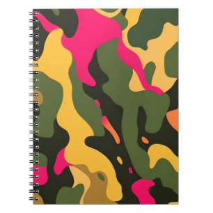 Carnet Abstrait de spirale Camo