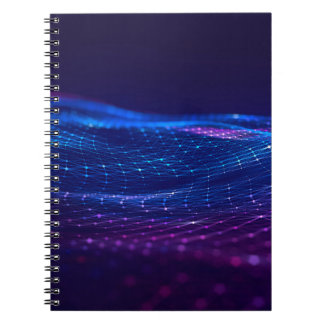 Carnet Abstrait espace polygonal bas poly foncé arrière -