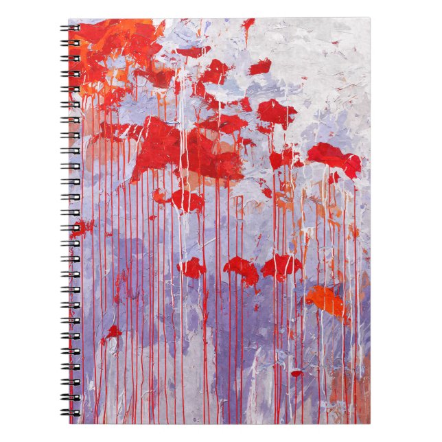 Carnet Abstrait Lavender Rouge (Devant)