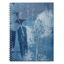 Carnet Abstrait moderne grunge art bleu