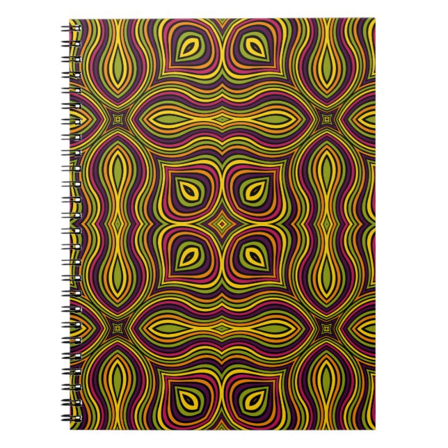 Carnet Abstrait motif sans couture ornementale. Mosa vint (Devant)